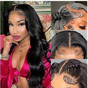 SUMT 13x6 Body Wave Human Hair Lace Front Wig 22 Inches